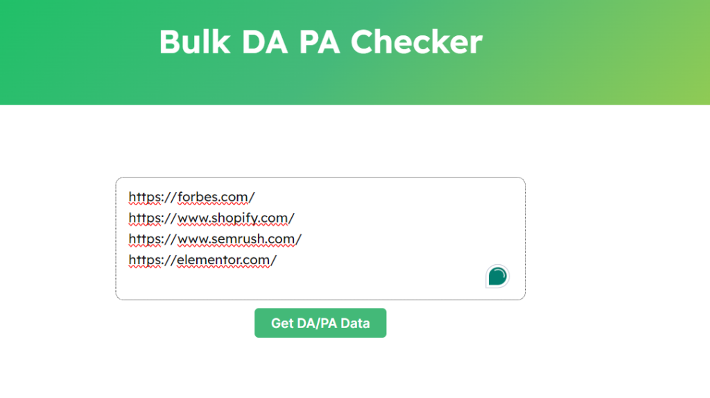 Enter The Domain URLs In The Box